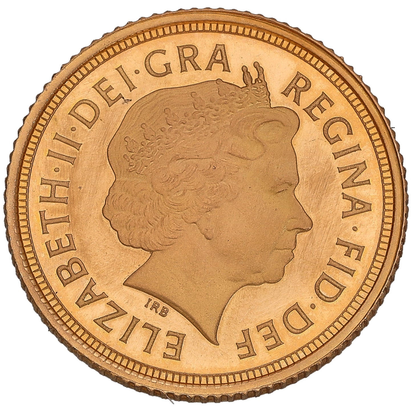 22ct Gold Queen Elizabeth II Half Sovereign Coin 2009