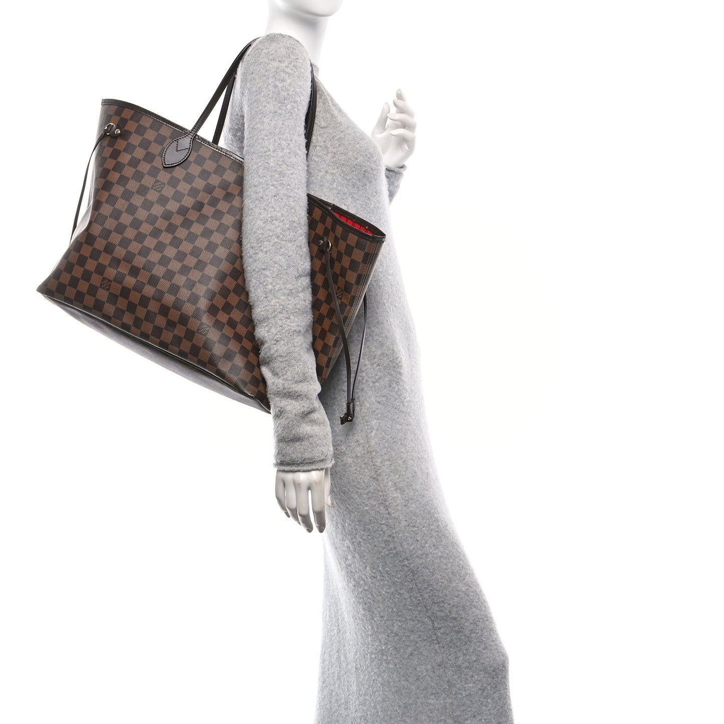 Louis Vuitton Damier Ebene Neo Neverfull GM Coated Canvas Bag - Brown