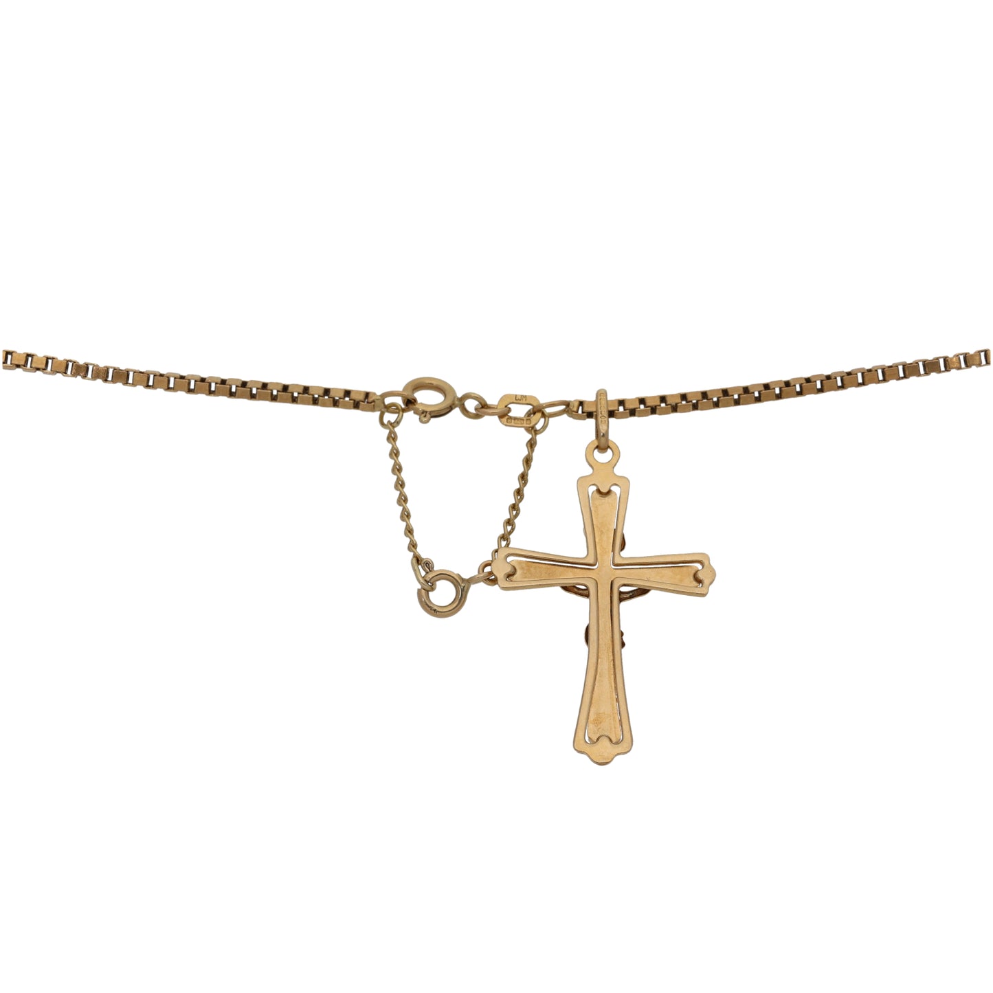9ct Gold Crucifix Pendant With Chain