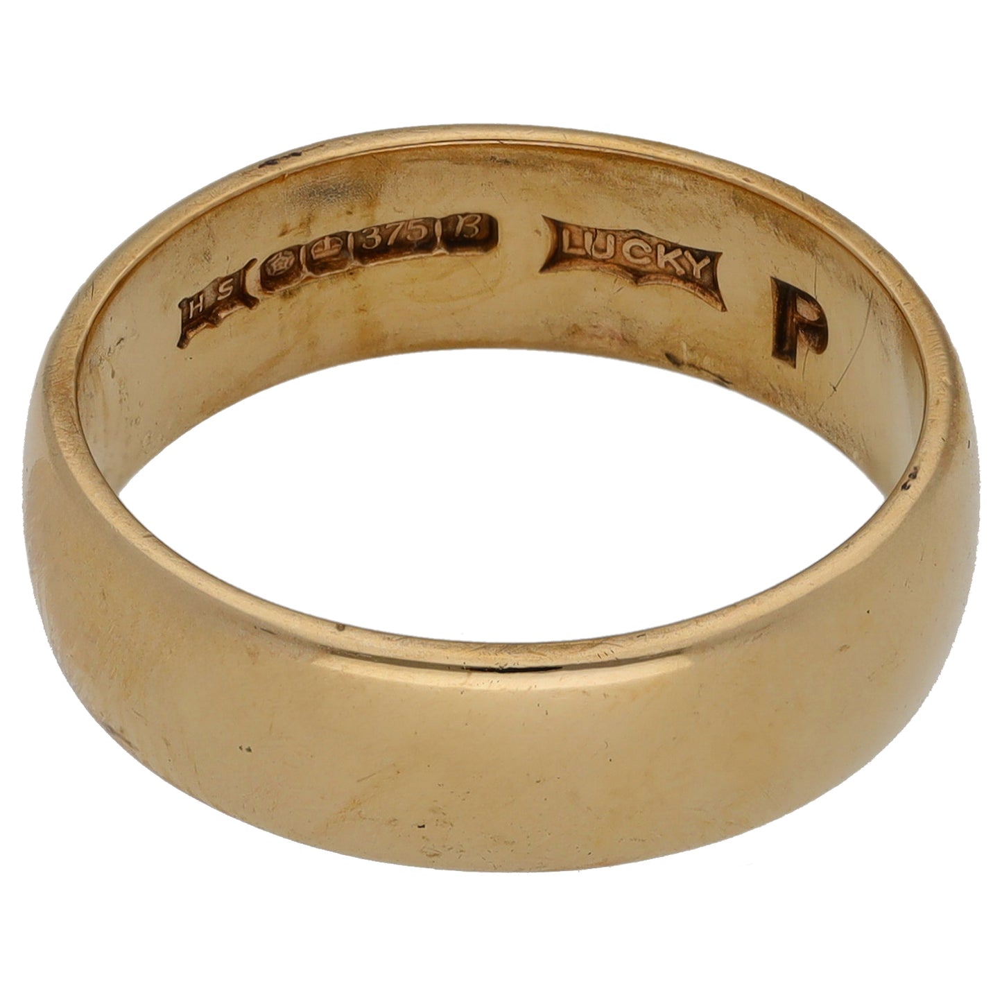 9ct Gold Plain Wedding Ring Size O