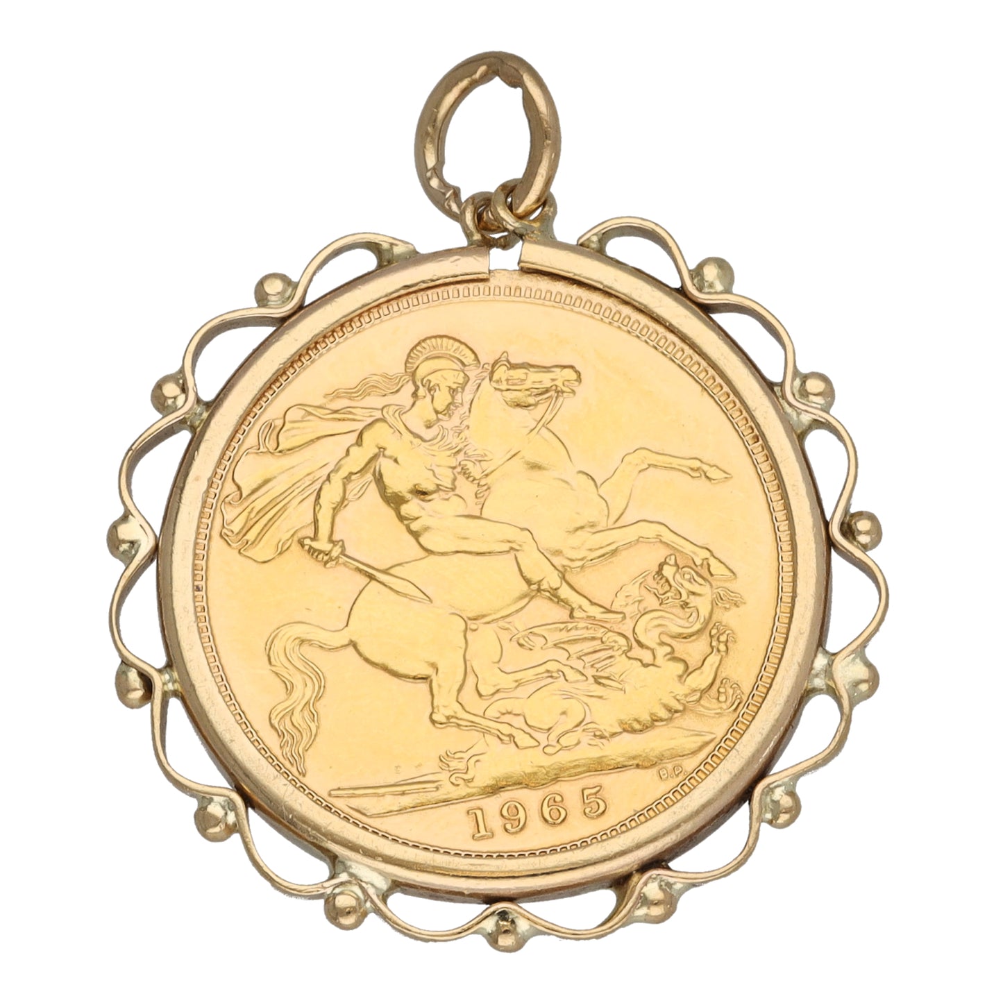 9ct Gold Coin Pendant