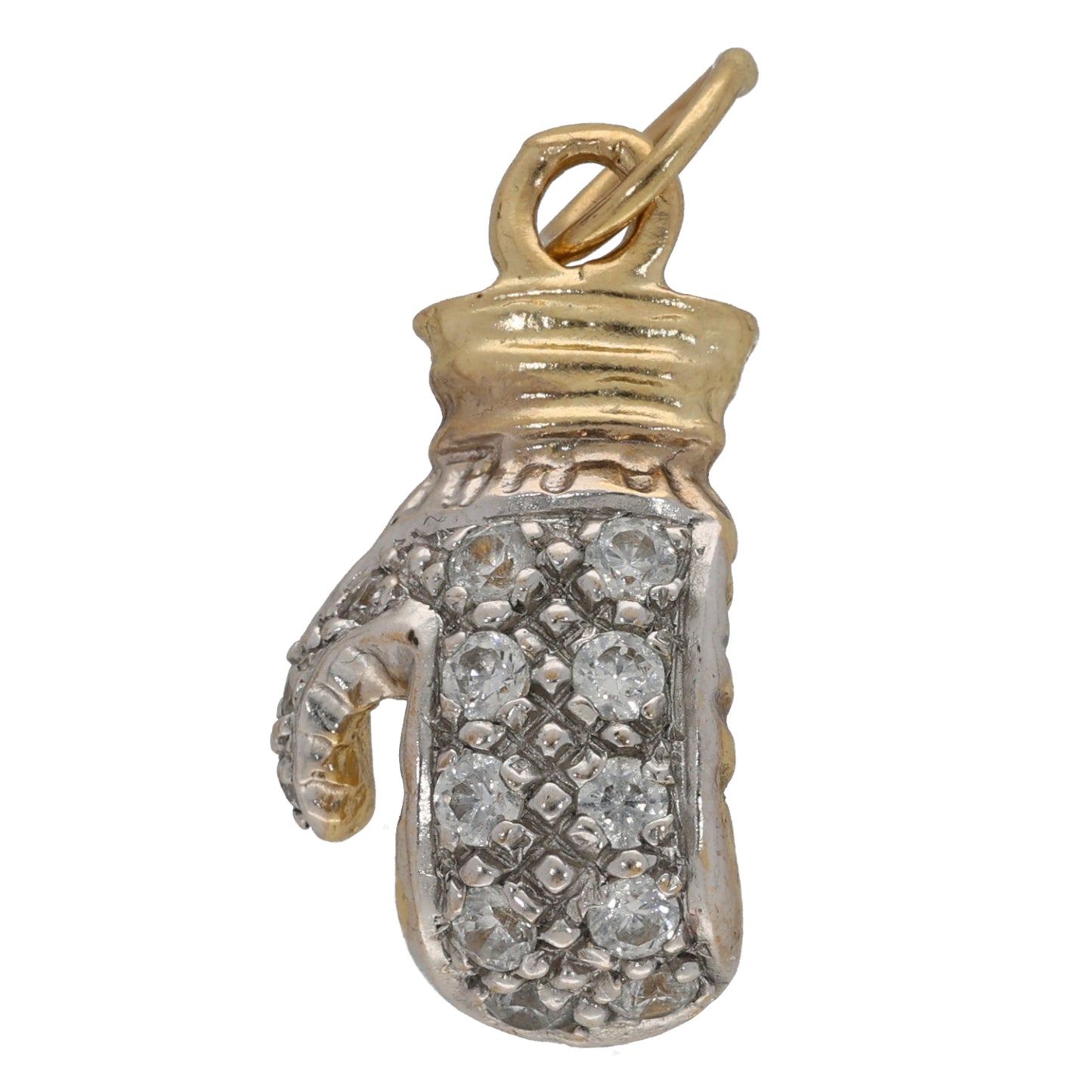 9ct Gold Cubic Zirconia Boxing Glove Pendant