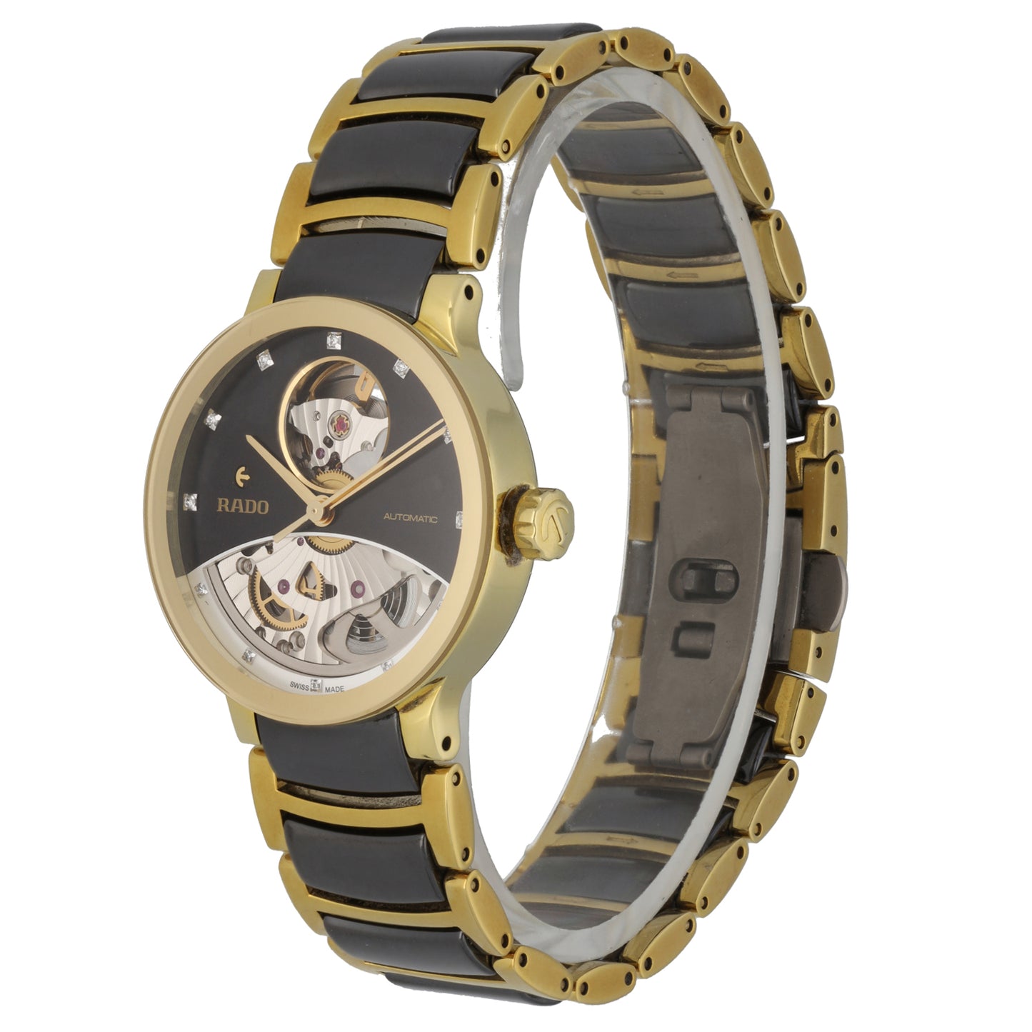 Rado Centrix Open Heart 734.0246.3 33mm Bi-Colour Watch