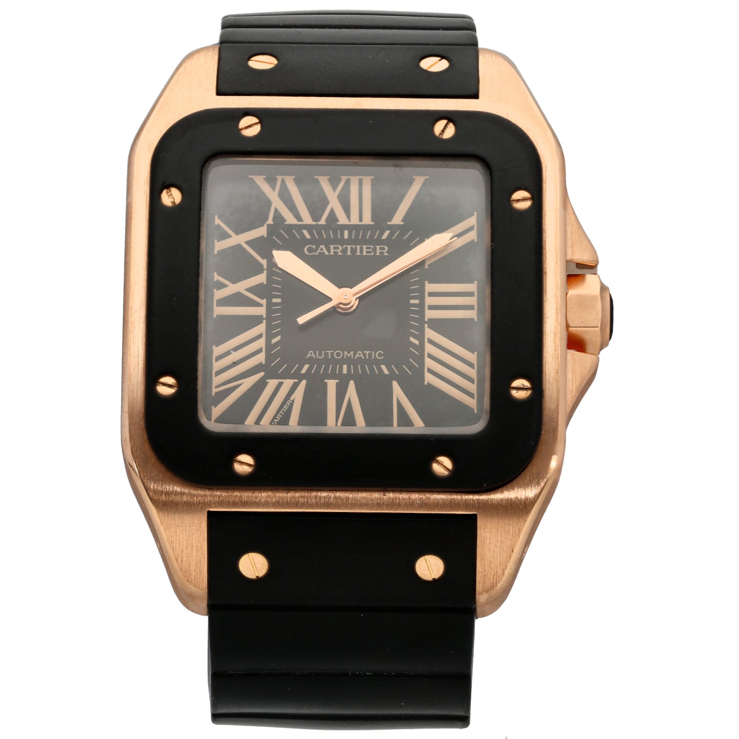 Cartier Santos 100 2792 38mm Rose Gold Watch