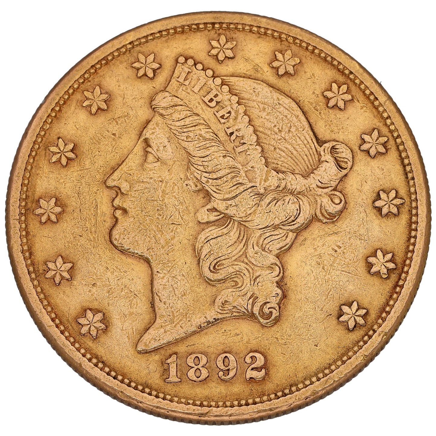 22ct Gold USA Liberty 1 OZ Coin 1892