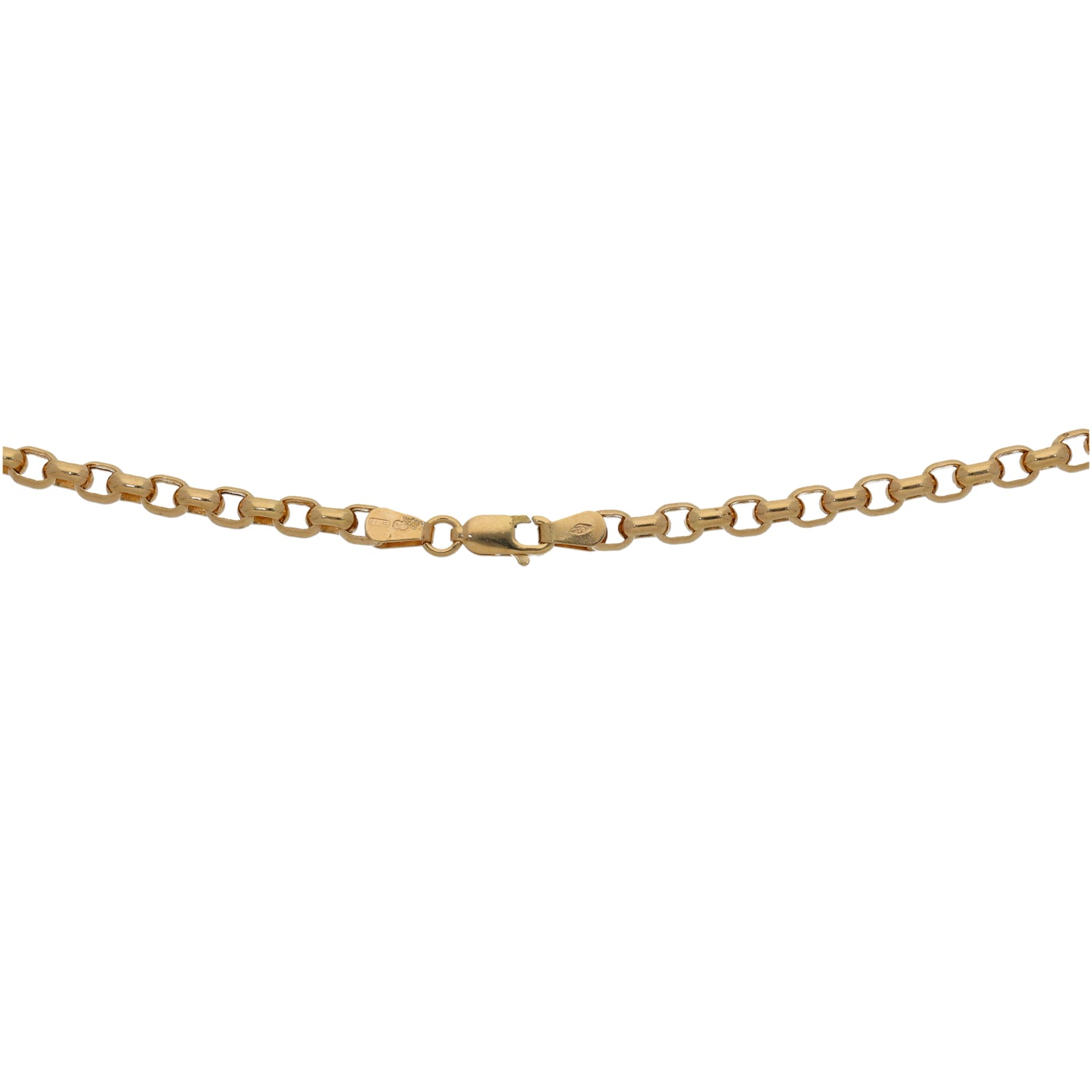 9ct Gold Belcher Chain 18"
