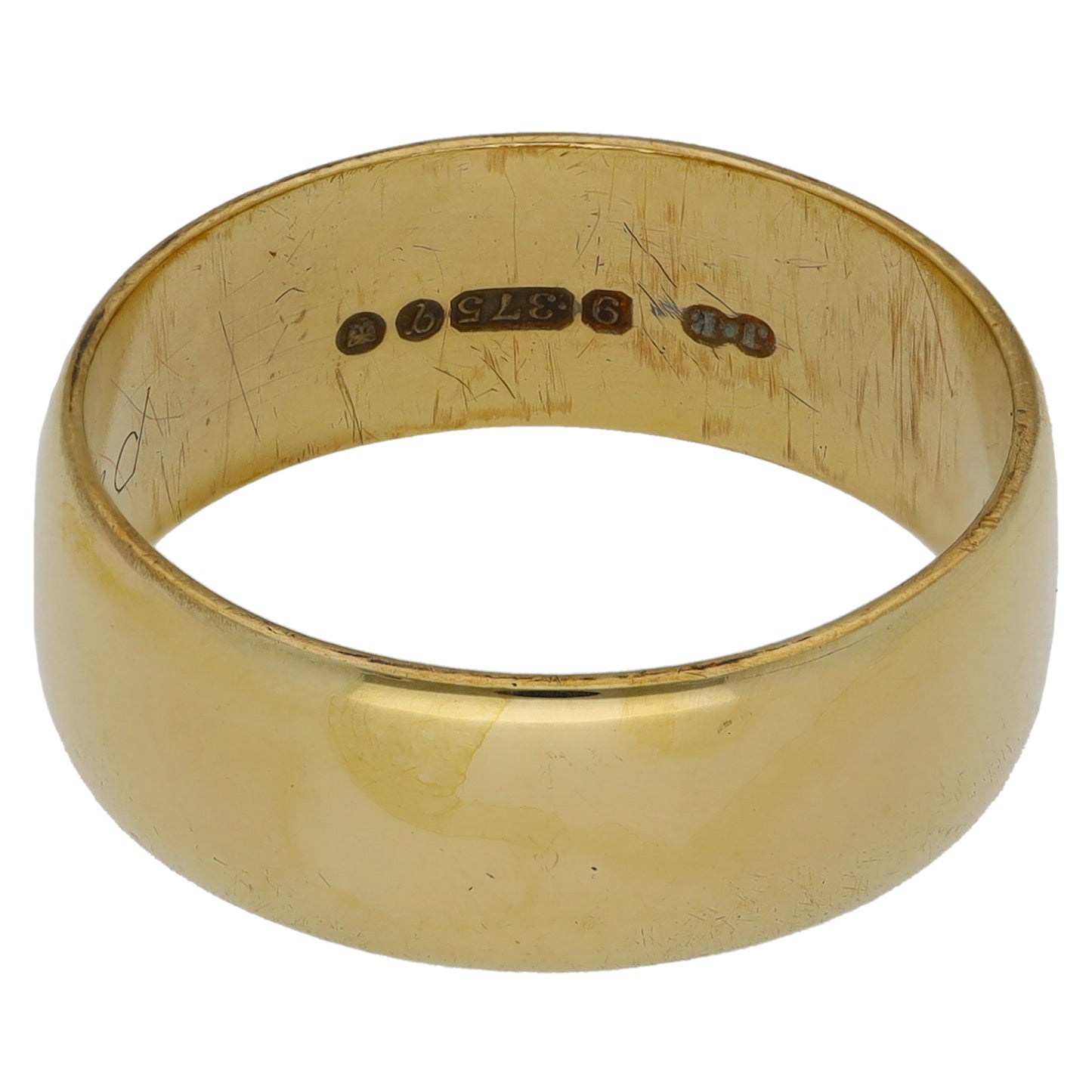 9ct Gold Plain Wedding Ring Size Q