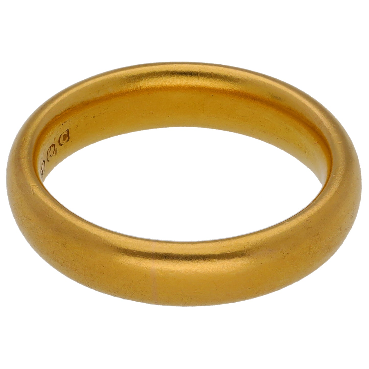 22ct Gold Plain Wedding Ring Size L