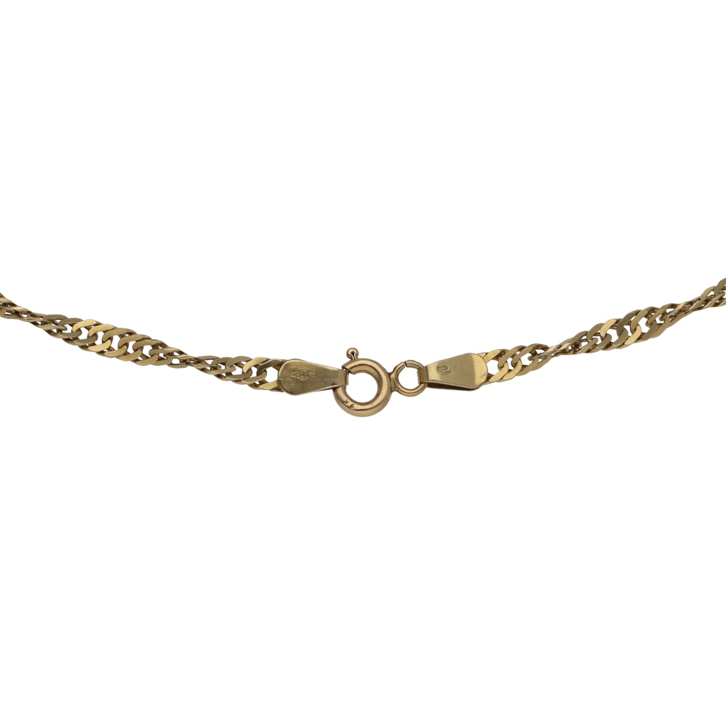 9ct Gold Singapore Chain 18"