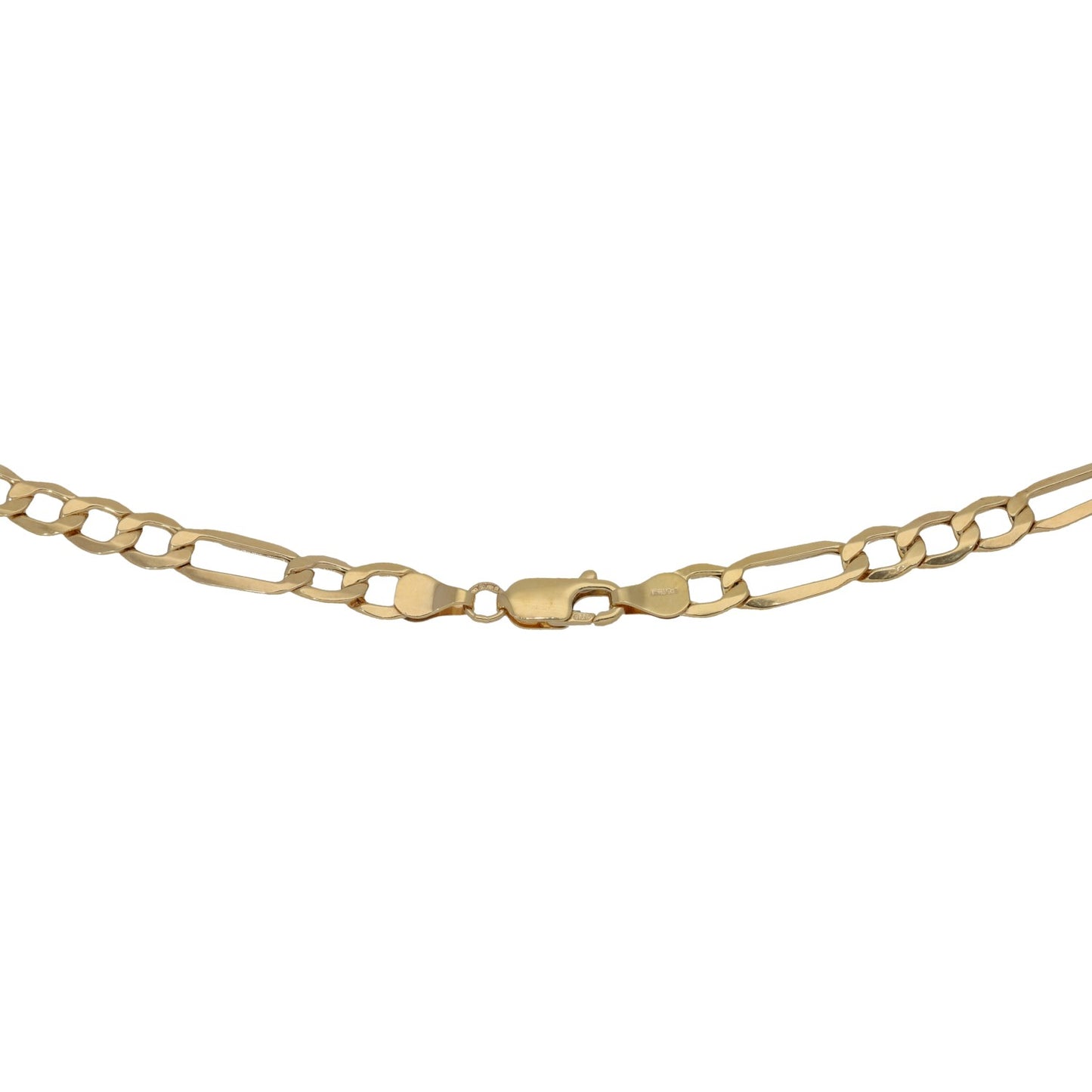 New 9ct Gold Figaro Chain 22"
