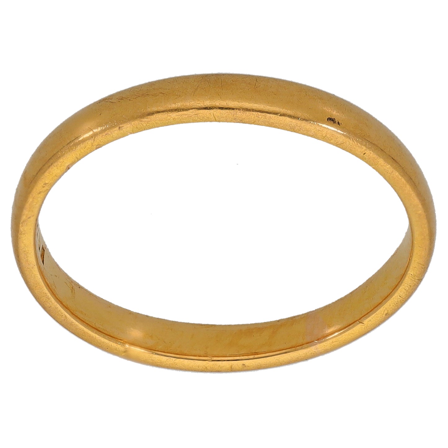 22ct Gold Plain Wedding Ring Size L
