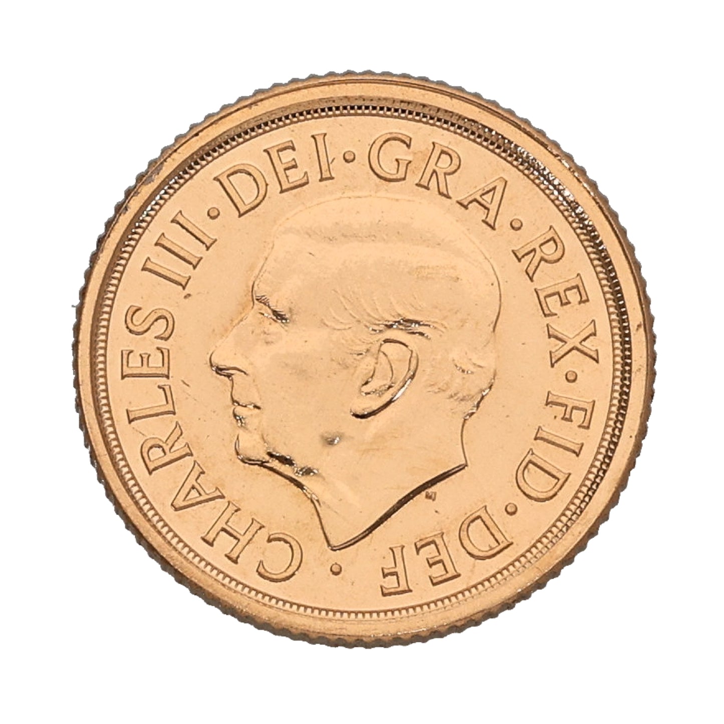 22ct Gold King Charles III Quarter Sovereign Coin 2022