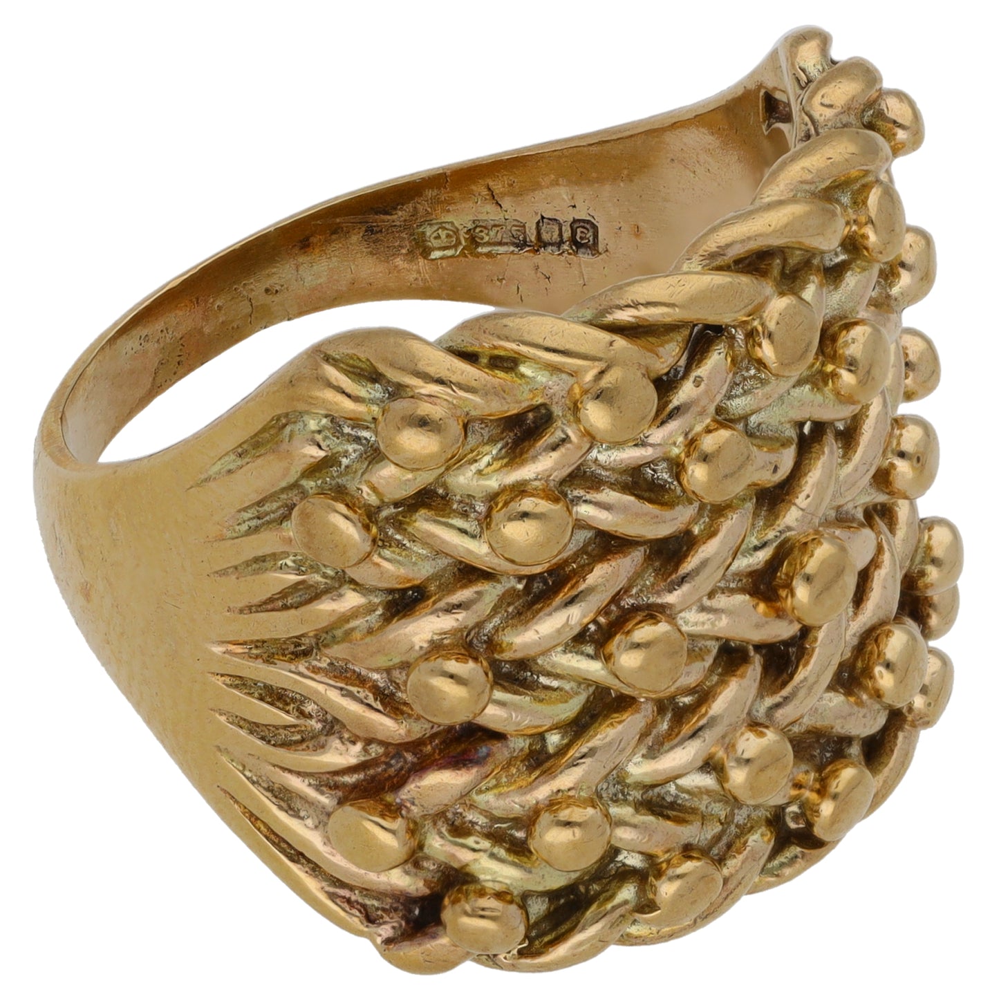 9ct Gold Keeper Ring Size W