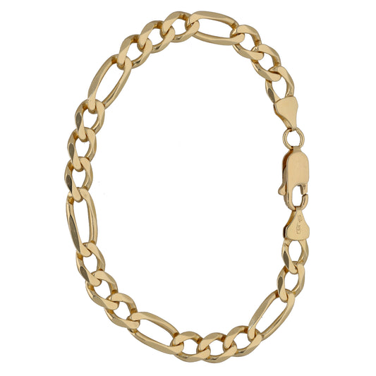 9ct Gold Figaro Bracelet