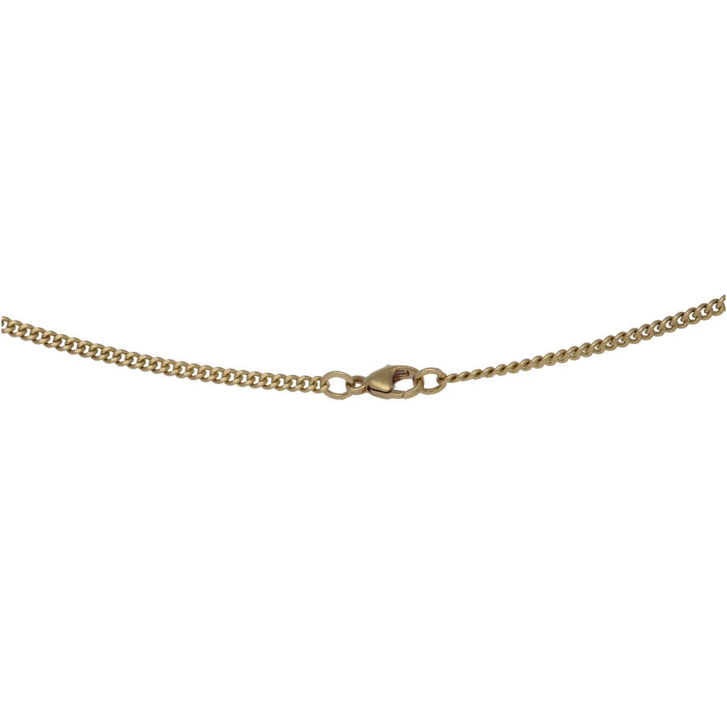 9ct Gold Curb Chain 18"