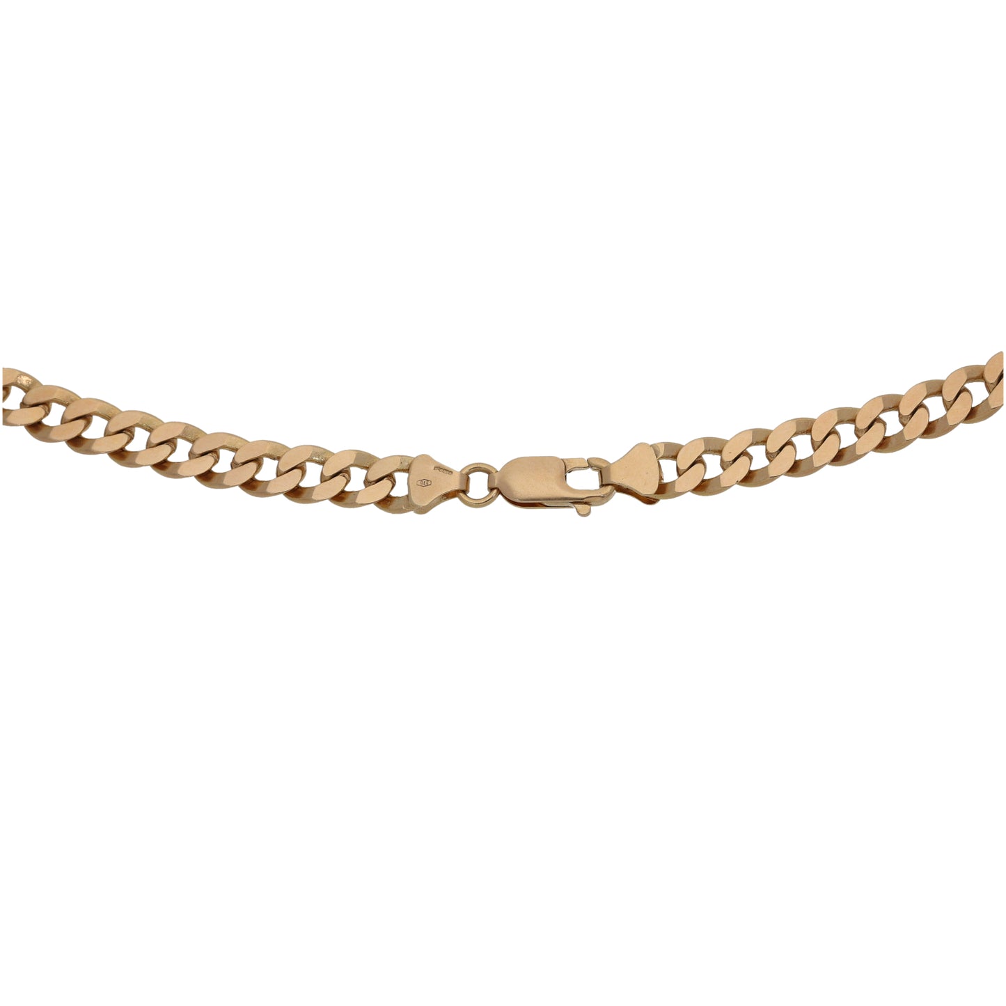 9ct Gold Curb Chain 18"