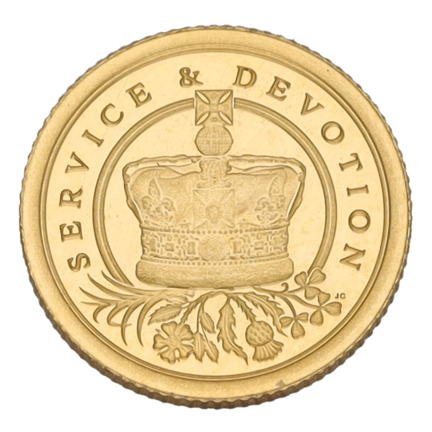 22ct Gold Service & Devotion Eighth Sovereign Coin 2022