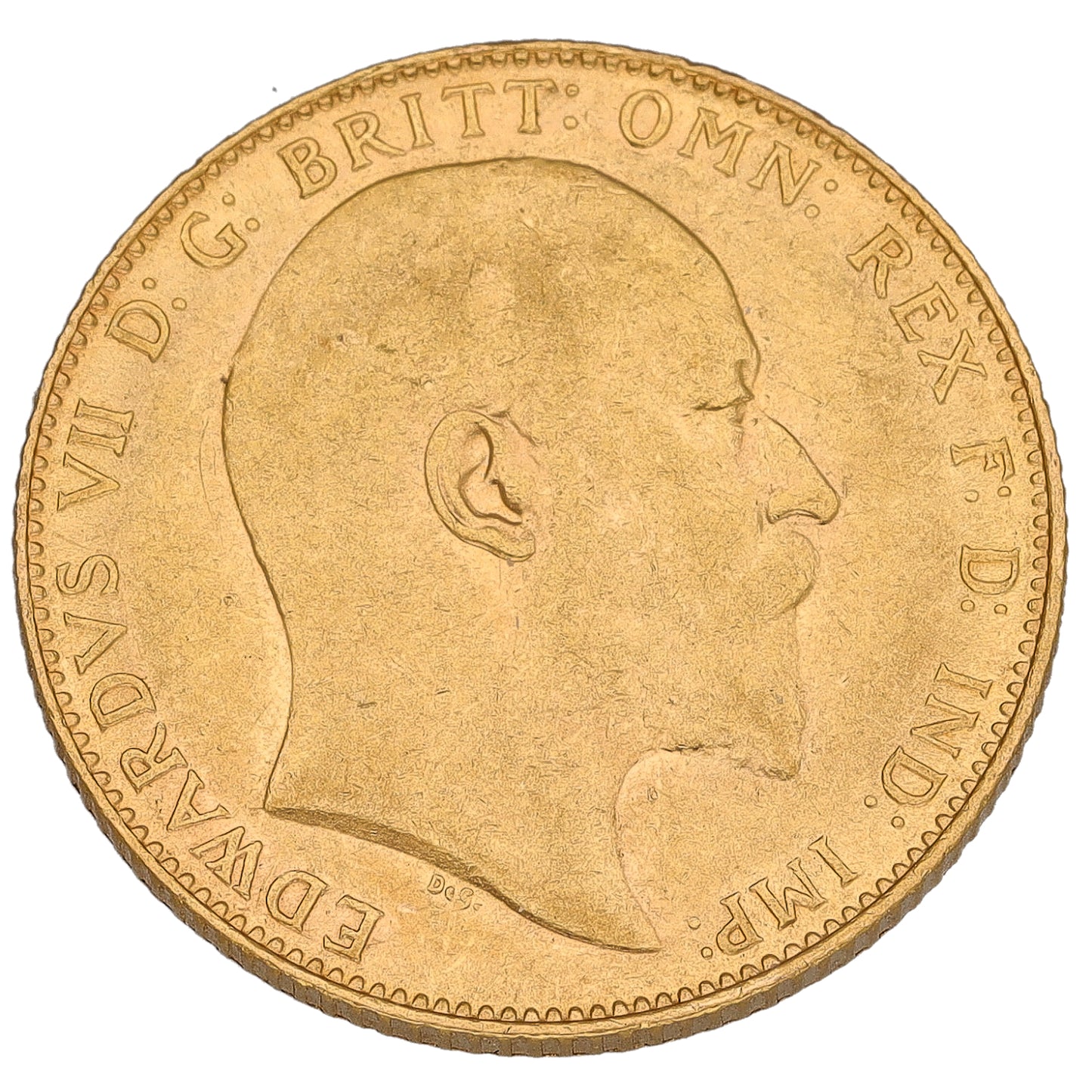 22ct Gold King Edward VII Full Sovereign Coin 1908