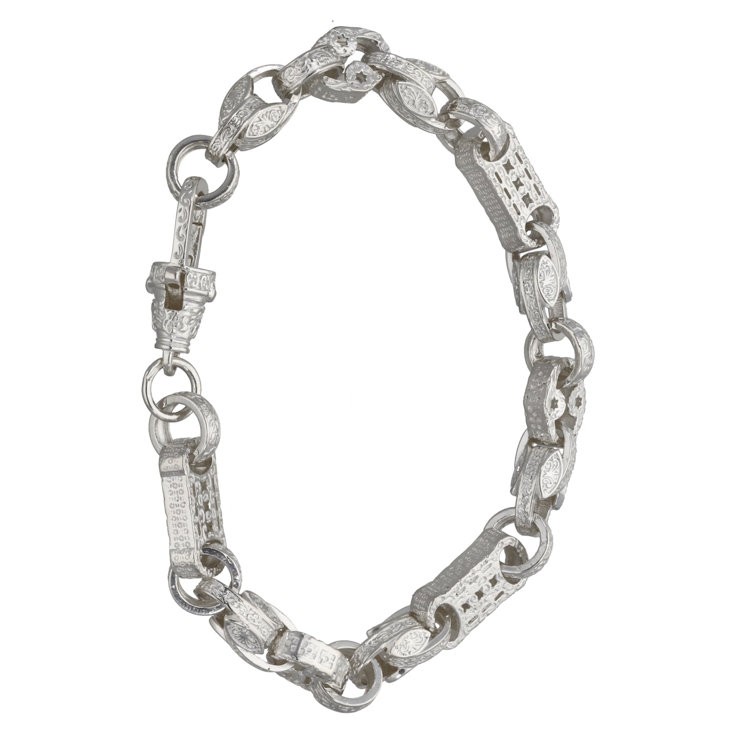 New Sterling Silver Stars & Bars Bracelet