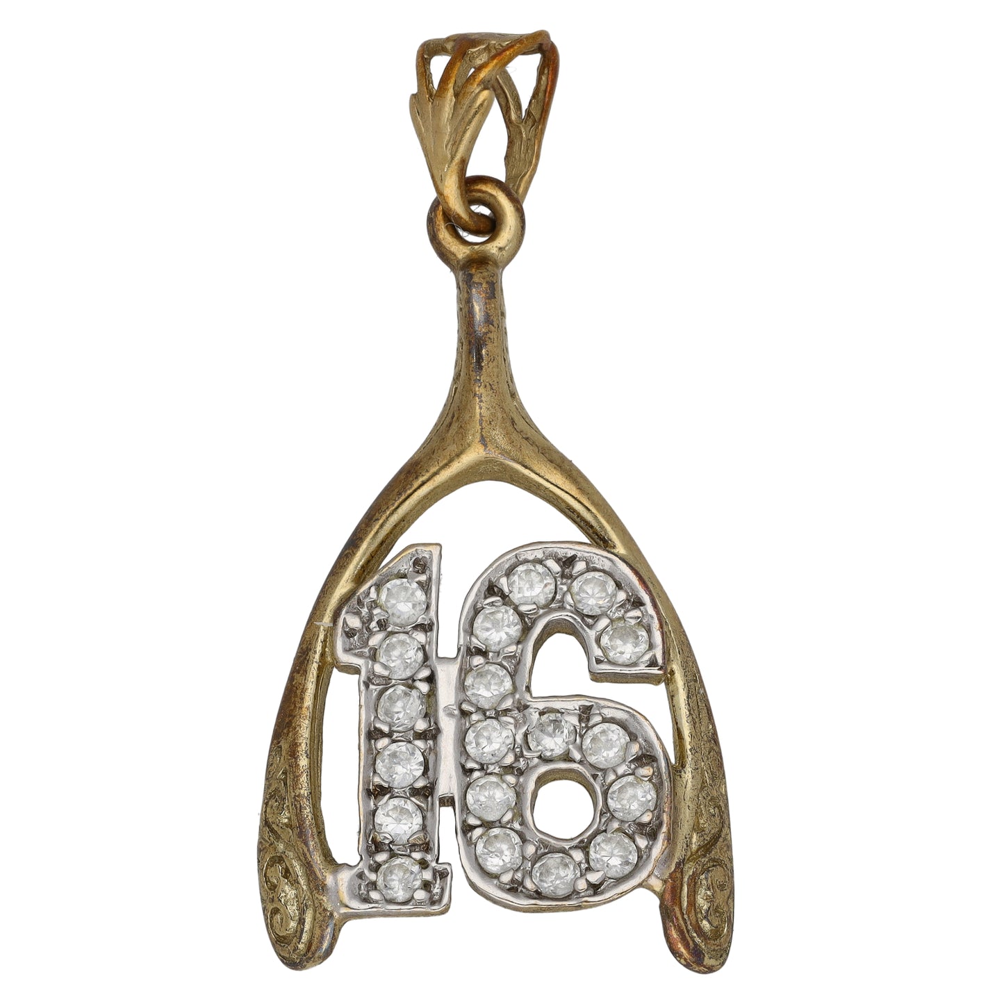 9ct Gold Cubic Zirconia Alternative Pendant