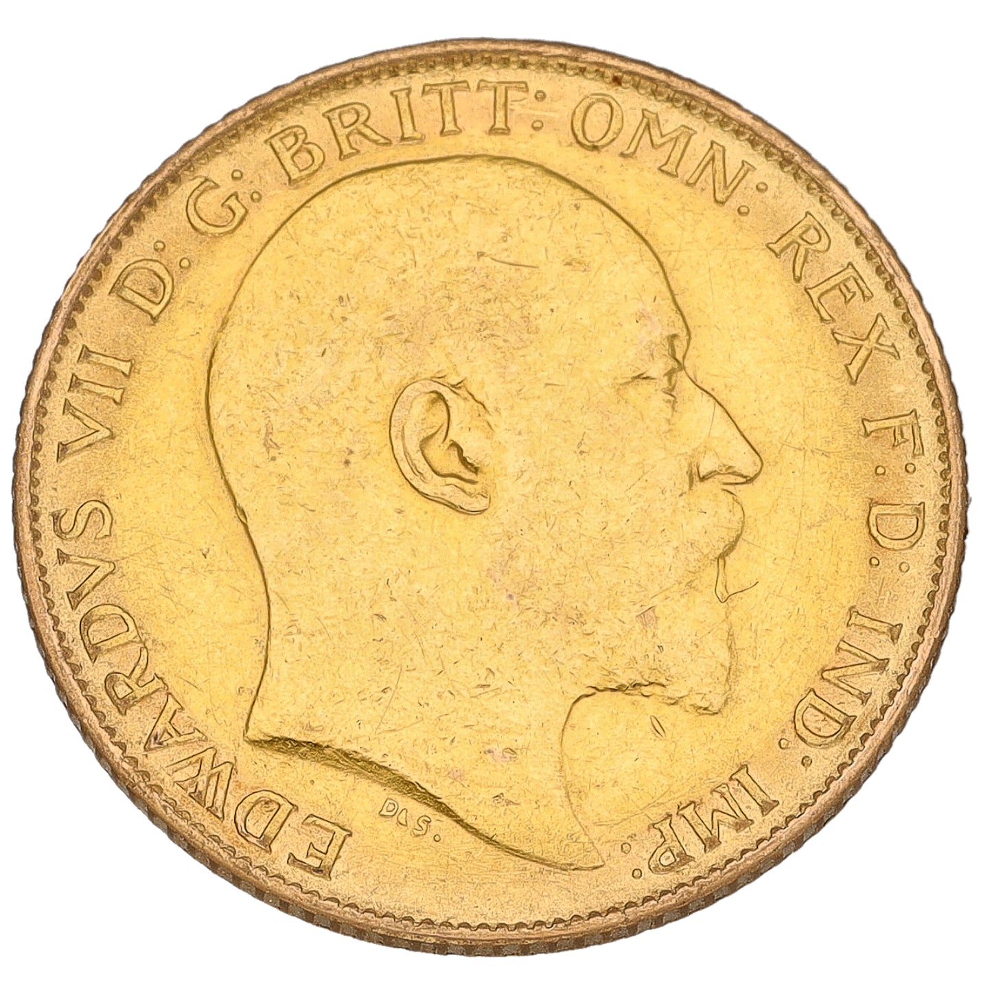 22ct Gold King Edward VII Half Sovereign Coin 1910