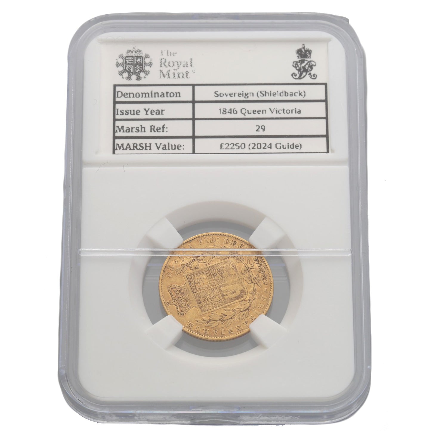 22ct Gold Queen Victoria Full Sovereign Coin 1846