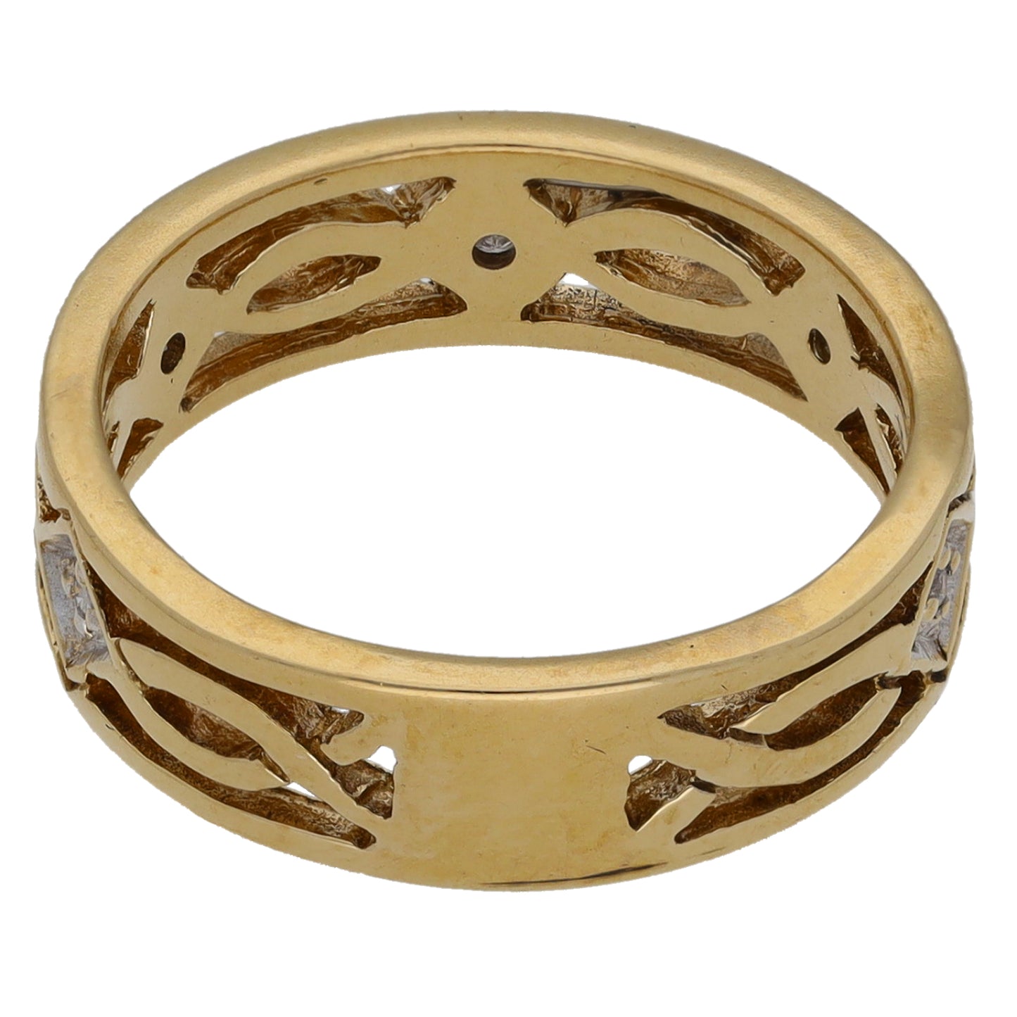 9ct Gold 0.025ct Diamond Dress/Cocktail Ring Size K