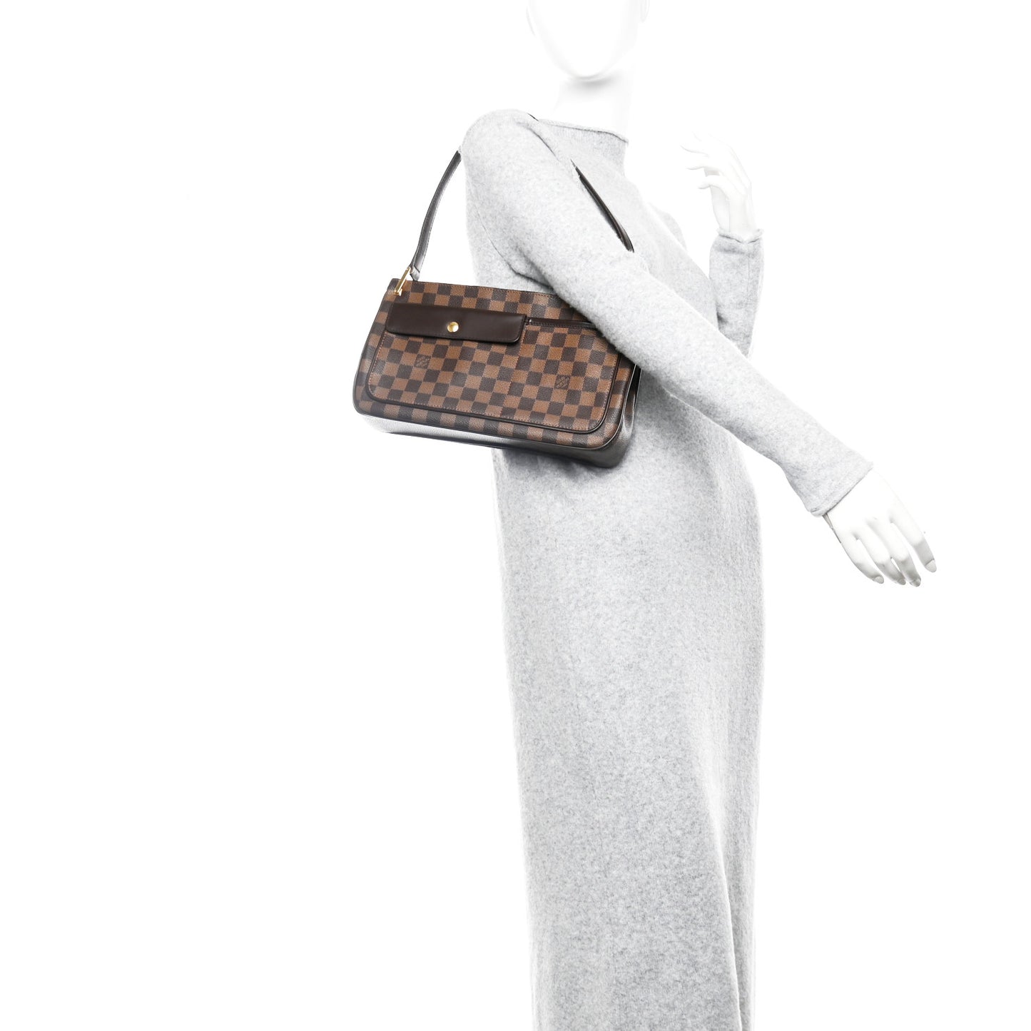 Louis Vuitton Aubagne Damier Ebene Coated Canvas Bag - Brown