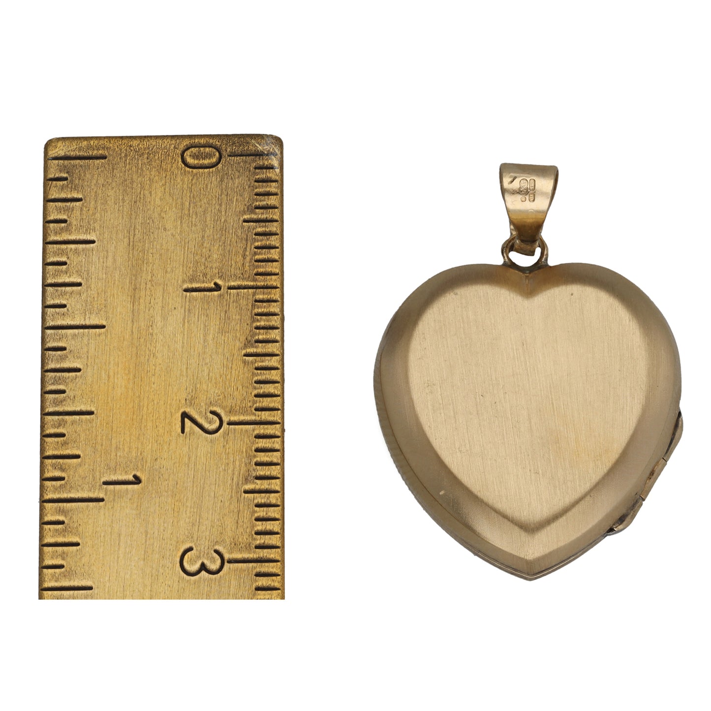 9ct Gold Patterned Locket Pendant