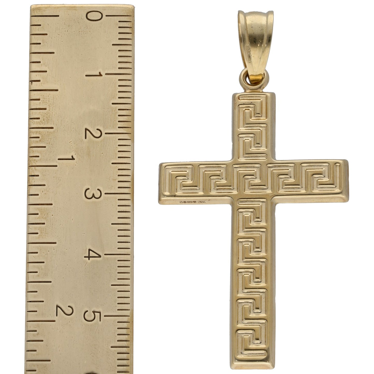 14ct Bi-Colour Gold Crucifix Pendant