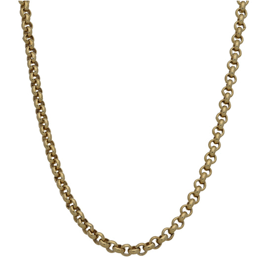 9ct Gold Belcher Chain 22"