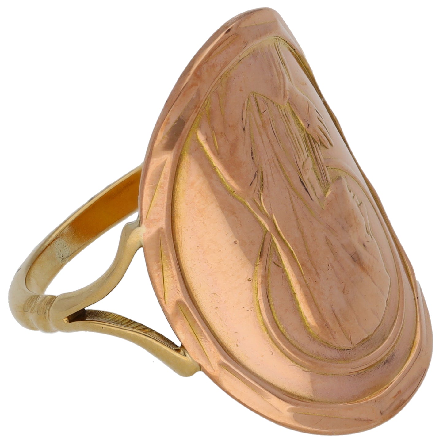 9ct Gold Alternative Ring Size O
