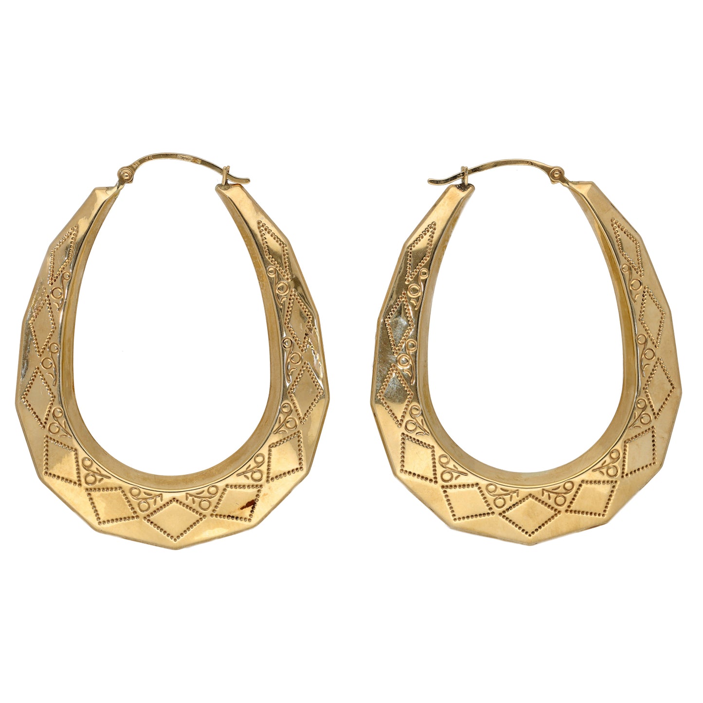 9ct Gold Creole Earrings