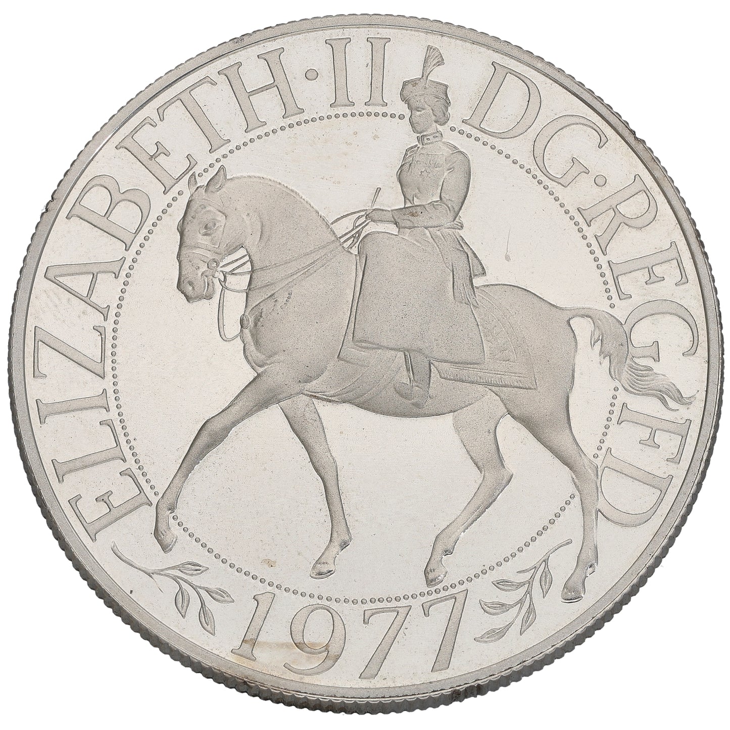 Sterling Silver Queen Elizabeth II Silver Jubilee Coin 1977