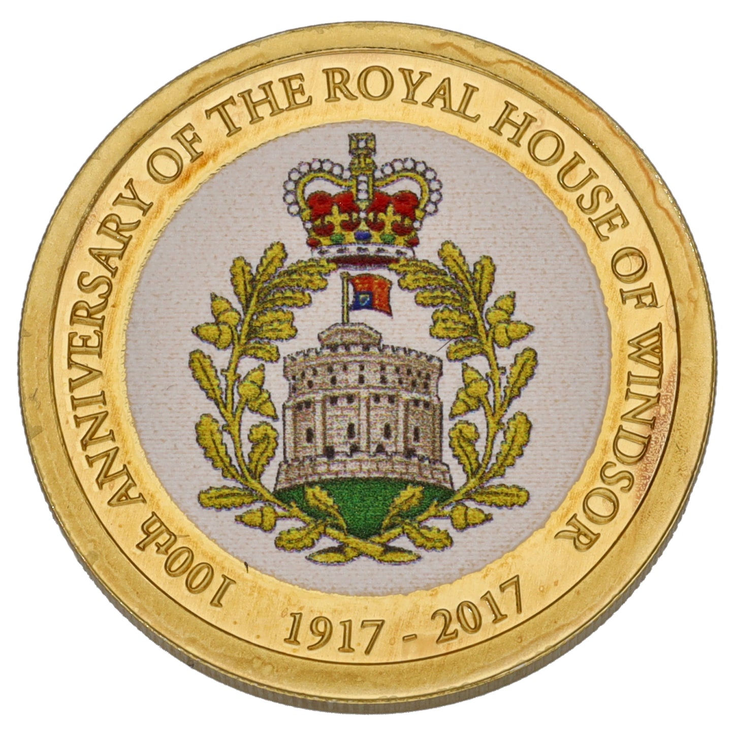 9ct Gold 100th Anniversary Of The Royal House Of Windsor Medal