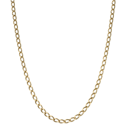 9ct Gold Curb Chain 20"