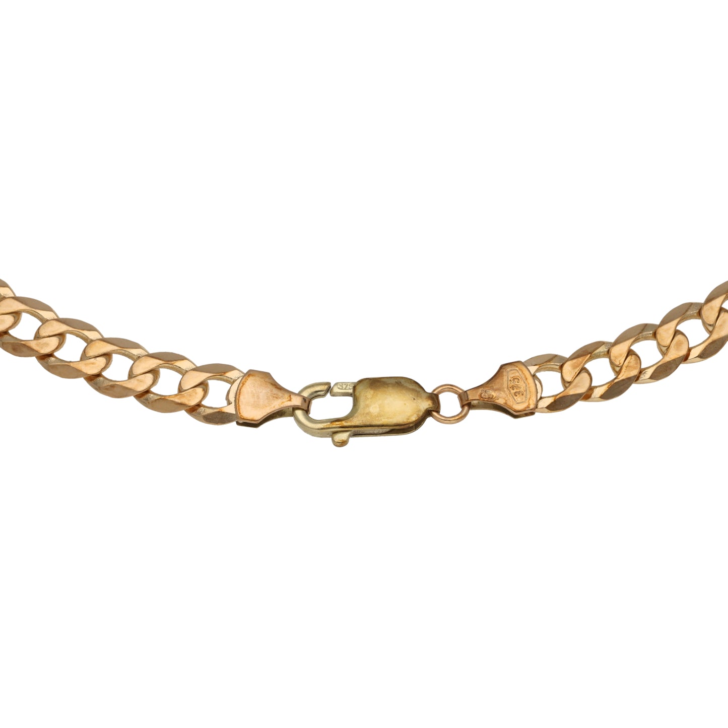 9ct Gold Curb Chain 18"