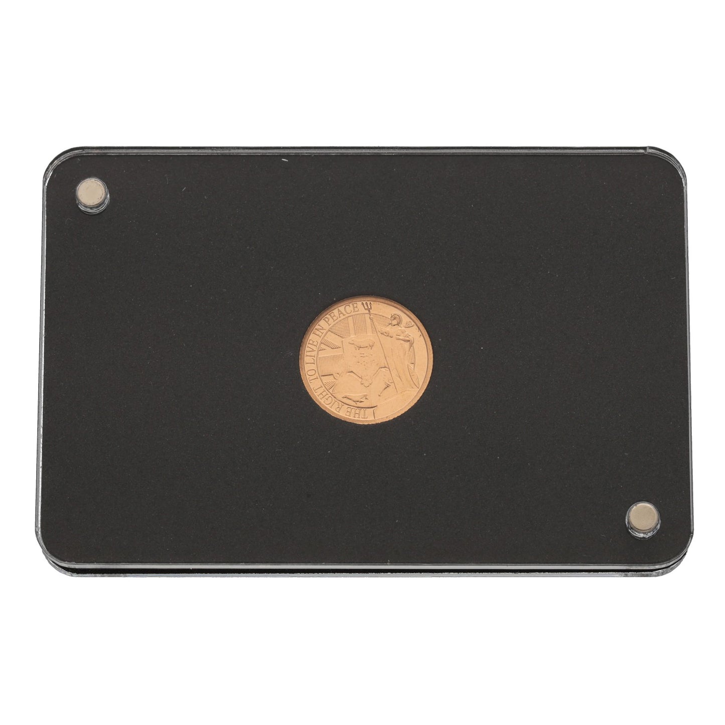22ct Gold The Right To Live In Peace Quarter Sovereign Coin 2022