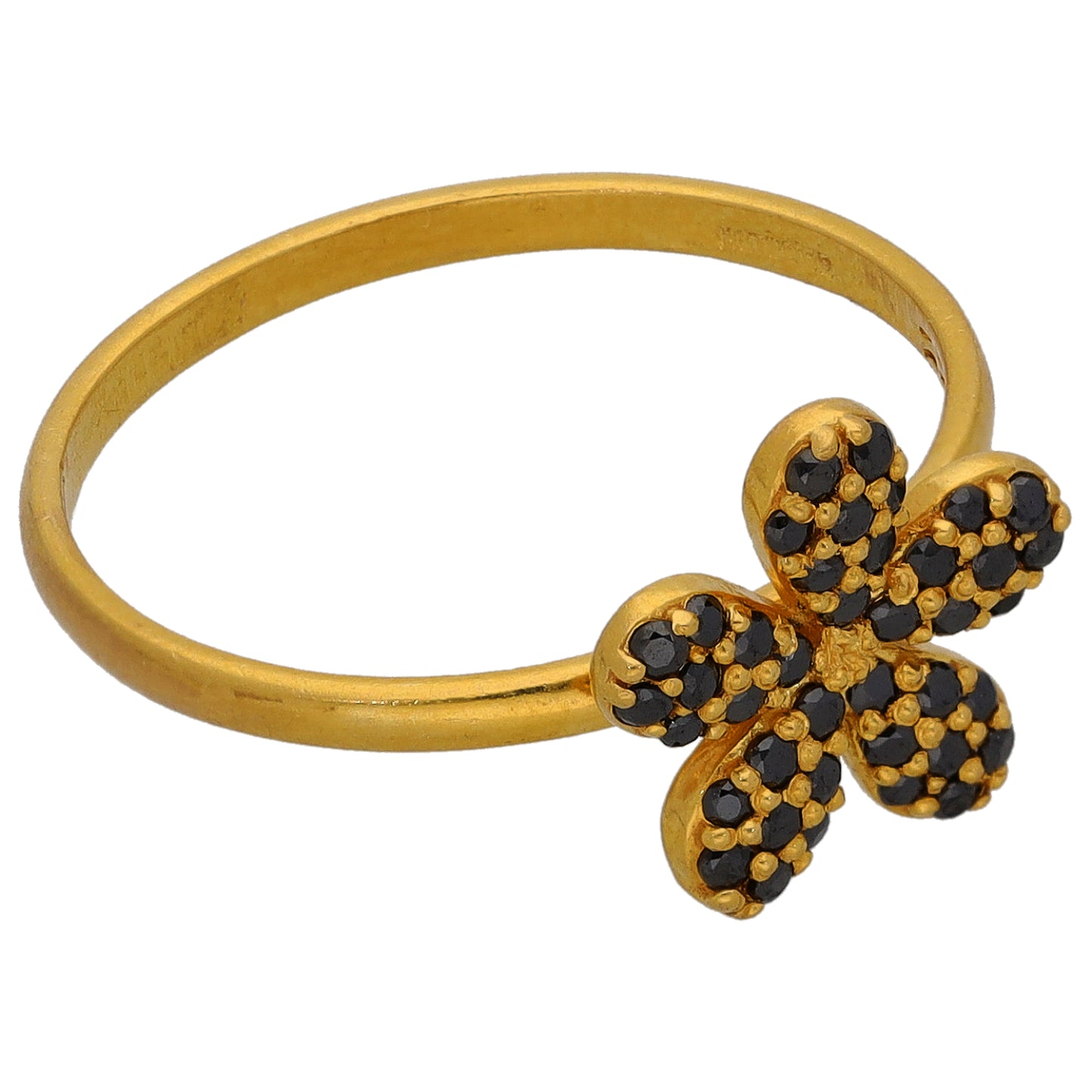 22ct Gold Imitation Gems Dress/Cocktail Ring Size M