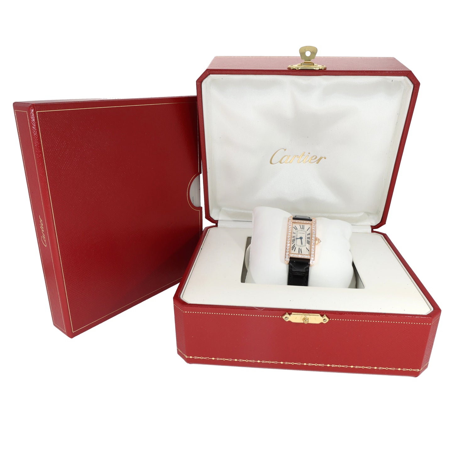 Cartier Tank Americaine WB707931 19mm Rose Gold Watch