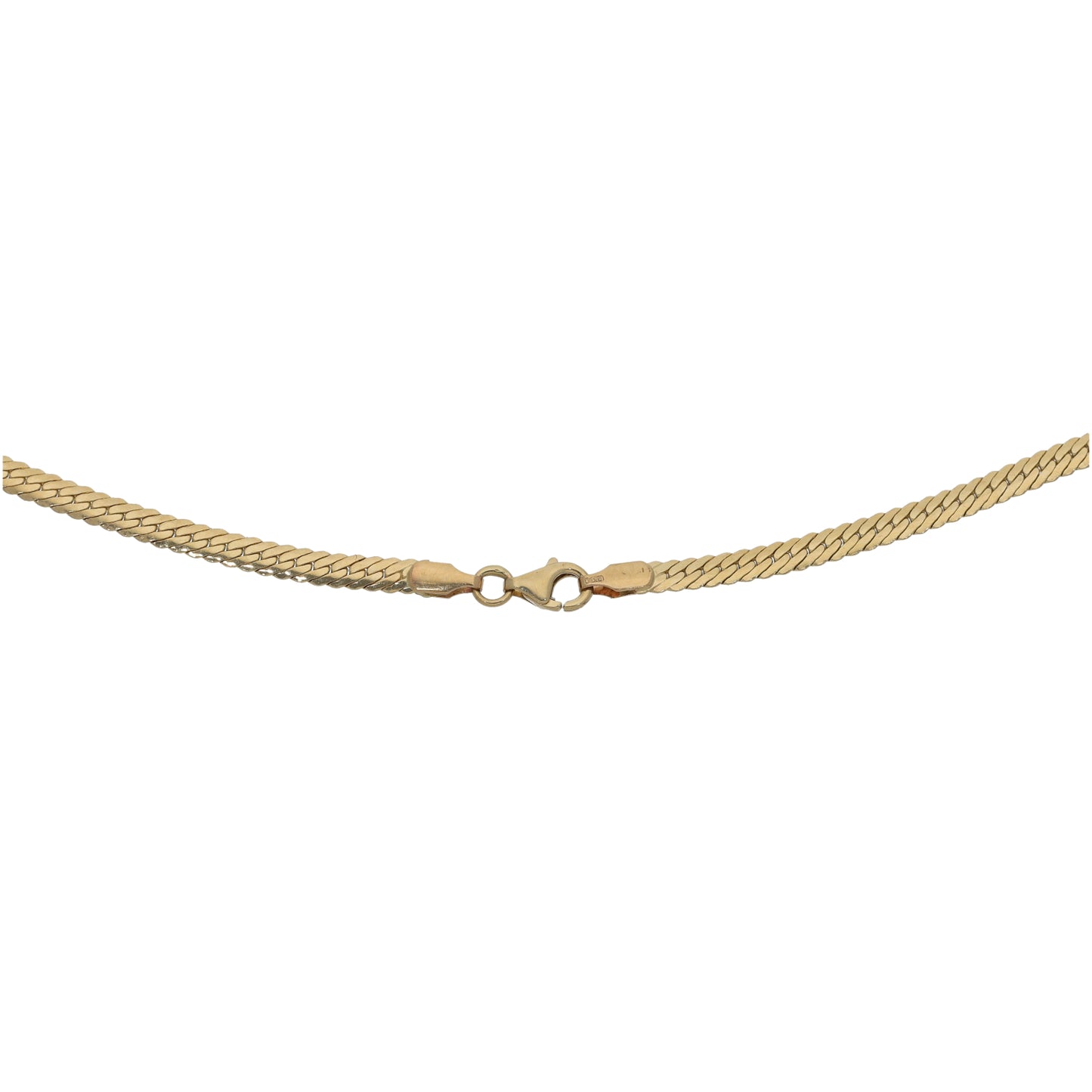 14ct Bi-Colour Gold Cubic Zirconia Fancy Necklace 18"