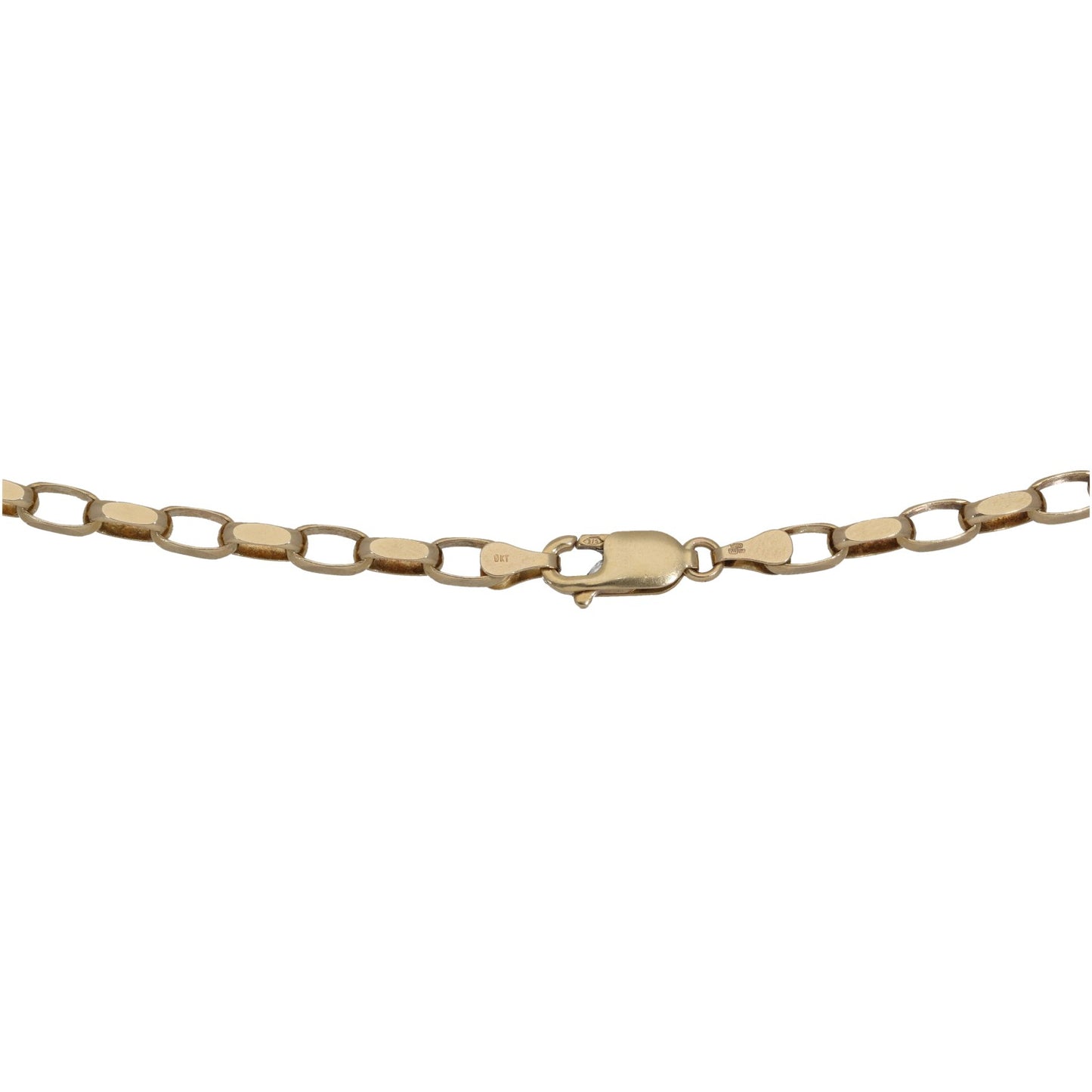 9ct Gold Belcher Chain 20"