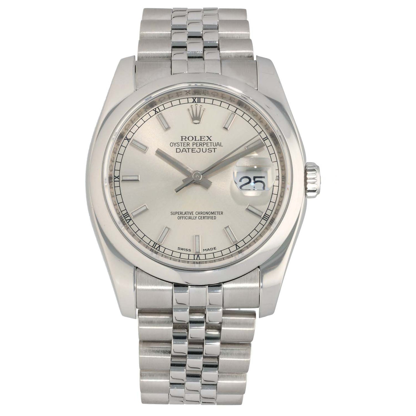 Rolex Datejust 116200 36mm Stainless Steel Watch