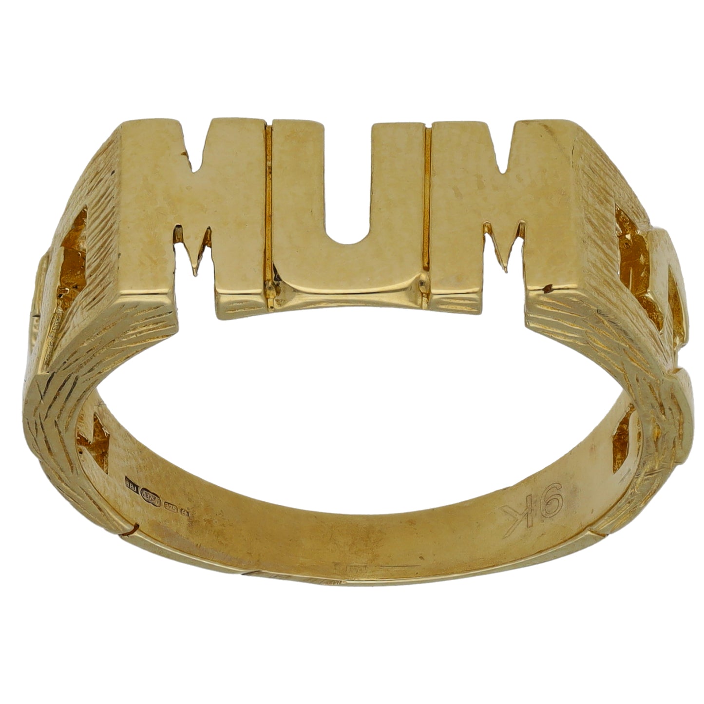 9ct Gold Mum Ring Size U