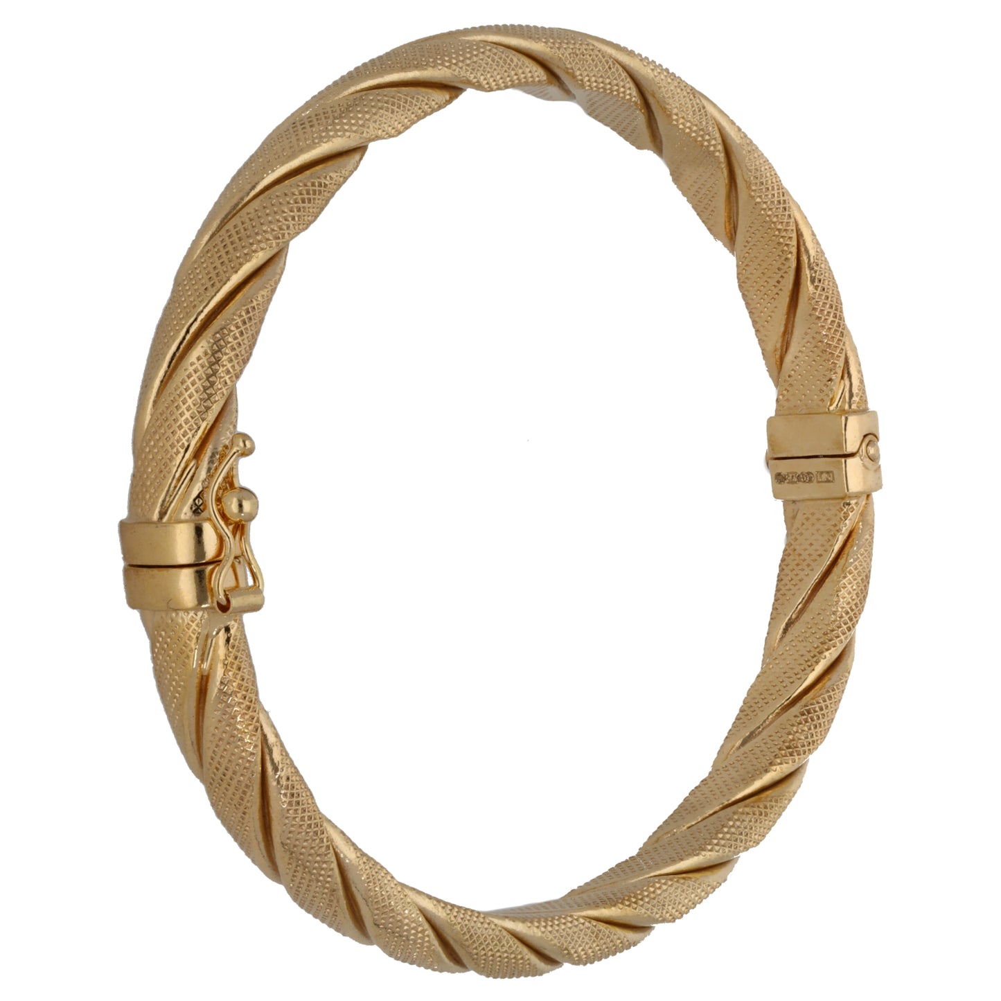 9ct Gold Hinged/Clasp Bangle