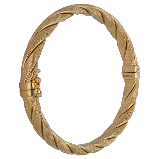9ct Gold Hinged/Clasp Bangle