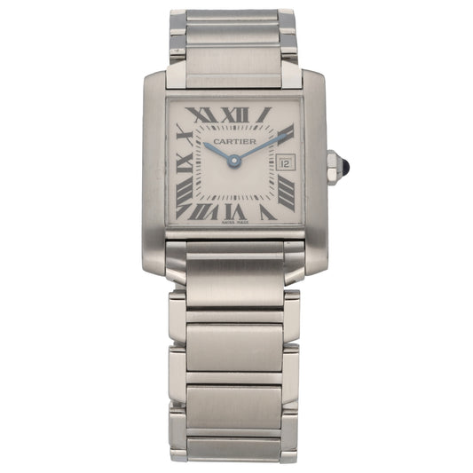 Cartier Tank Francaise 2465 25mm Stainless Steel Watch