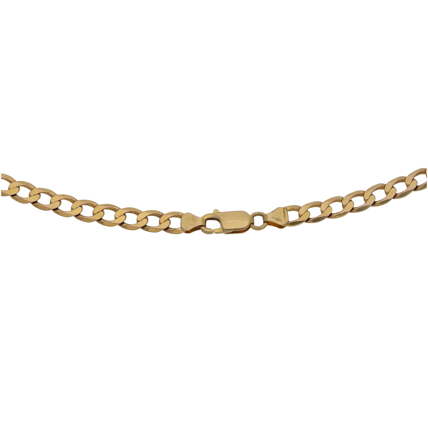 9ct Gold Ingot Pendant With Chain