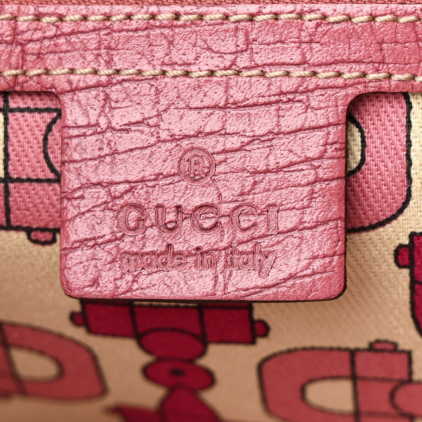 Gucci Jolicoeur Tote GG Canvas Bag - Beige & Pink