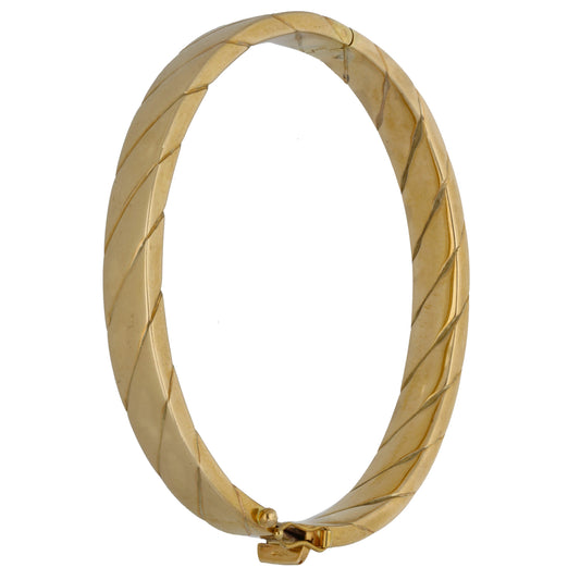9ct Gold Hinged/Clasp Bangle